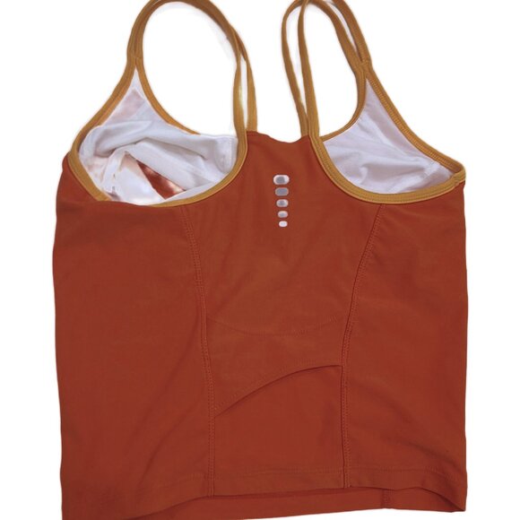 Nike Orange &Yellow Cropped Tank Top - Picture 6 of 8